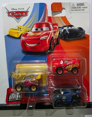 DISNEY PIXAR CARS MINI RACERS GOLD RUST-EZE CRUZ RAMIREZ FLORIDA 500 RIVALRY
