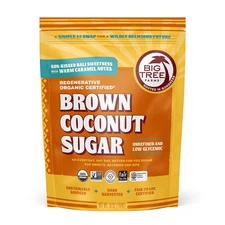 Organic Brown Coconut Sugar - Coconut Palm Sugar, Unrefined, Fine Crystals