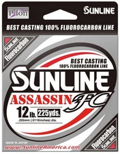 Sunline Assassin FC Fluorocarbon Fishing Line Clear 660 yd