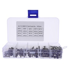 Computer Screws Kit Bolts Nuts Washers Set with Case Metric Fastener Assortment