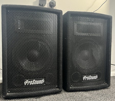ProSound PS08 100W DJ Passive Speakers Pair Black 8 Ohm 2 Way Full Range