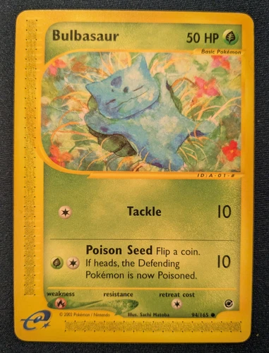 Bulbasaur 94/165 - LP - Expedition  Base Set (2002) - E-reader card - vintage