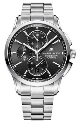 Maurice Lacroix Pontos Automatic Chrono Steel Date Mens Watch PT6388-SS002-330-1