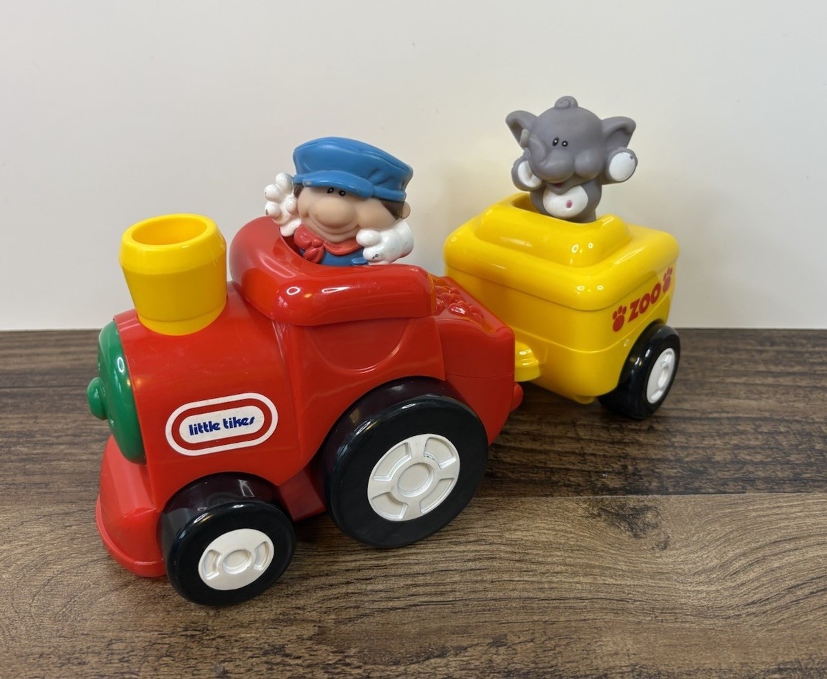 チカトイズ NezTink Little Tikes Zoo Train Red Engine With Conductor And Elephant