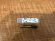 1/4-100 HSS 6 Flute Chatterless Countersink DEWCHAT 1/4-100