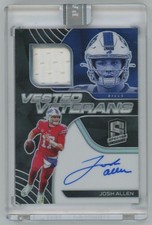 Josh Allen 1/1 Auto Jersey White 2020 Panini Spectra Vested Veterans Autograph