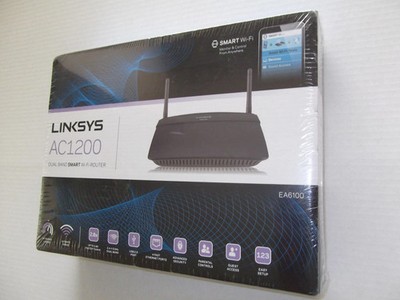 Linksys EA6100 AC1200 Dual Band Smart Wi-Fi Router 4-port switch 802.11 