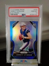 2019 Prizm Blue Prizm Jarrett Stidham RC PSA 10