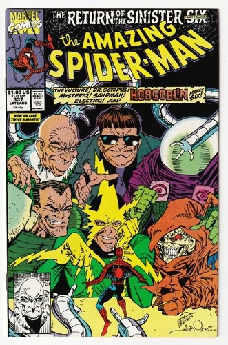 The Amazing Spider-Man #337 (1990, Marvel) NM WHITE PAGES 1st Print