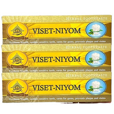 3 x 100g VISET-NIYOM HERBAL TOOTHPASTE Reduce Plaque Coffee and Nicotine Stains