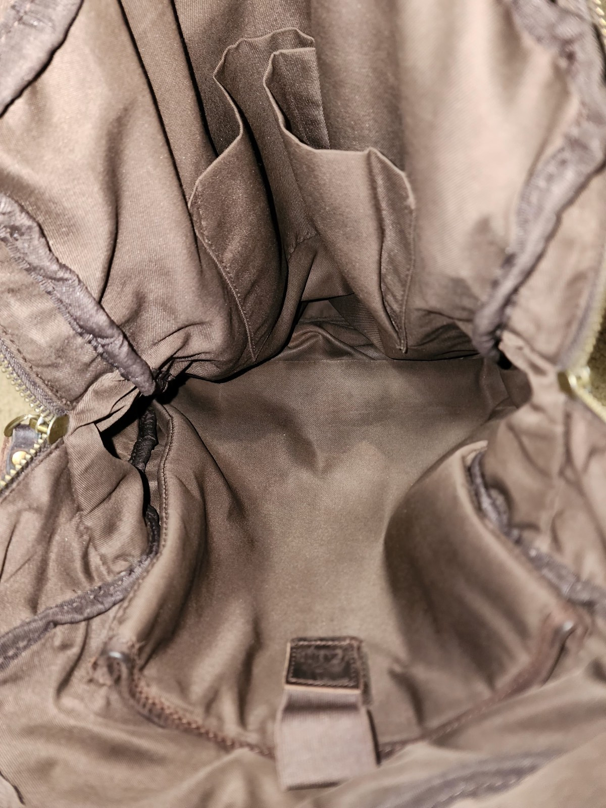 F-ZONE leather/canvas Backpack - image 9