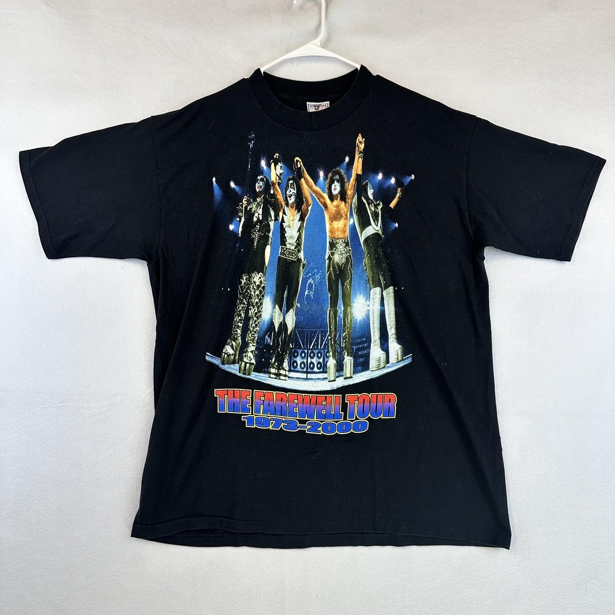 Vintage KISS Farewell Tour Shirt Mens 2XL Black 1973-2000 Concert 