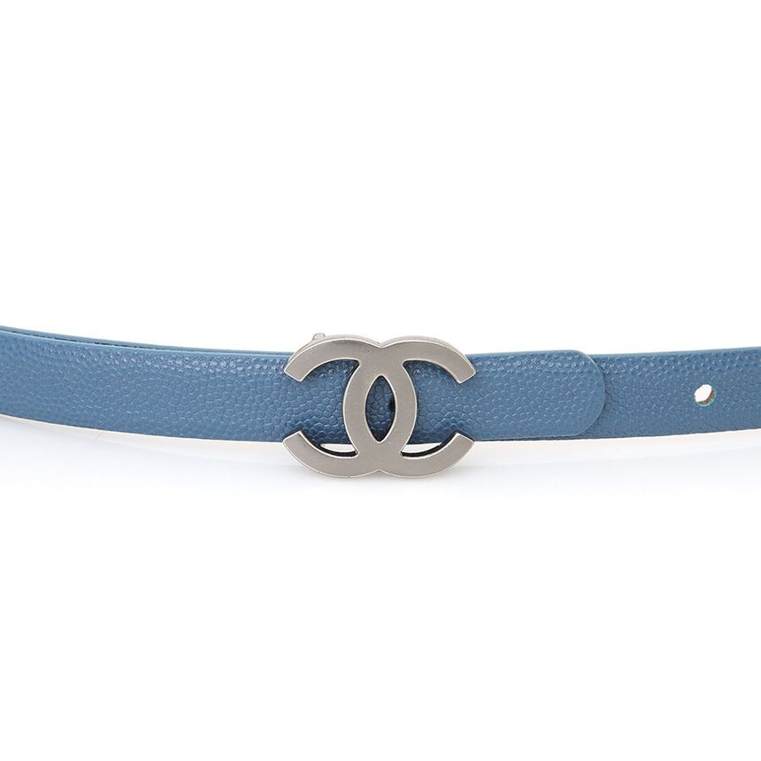 【超レア！】CHANEL レザー ベルト CCロゴ 80/32 CHANEL Metallic Calfskin CC Logo Belt 80 32 Purple 1637080