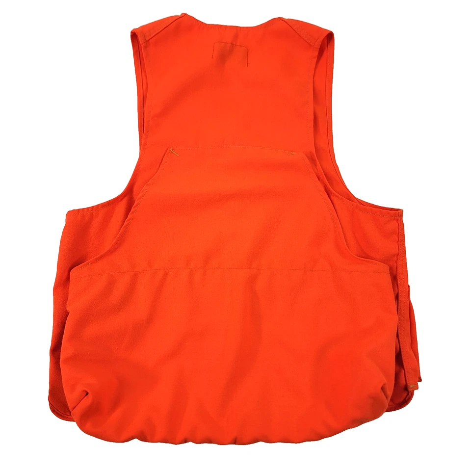 Vintage Orvis Fishing Hunting Vest Size Small 4 Button Back Storage Side Pockets - Image 2 of 4