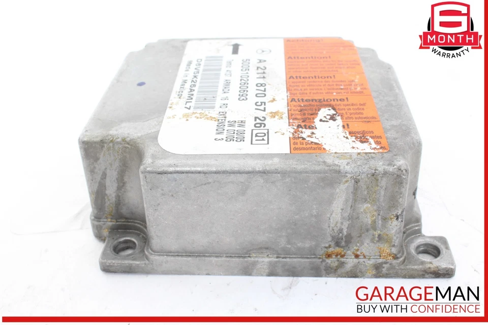 03-11 Mercedes W219 CLS500 Airbag Air Bag SRS Módulo de control 2118705726 OEM Foto 4 de 4