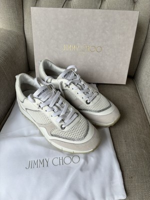Jimmy Choo Women's Java Mesh Leather Trainers Size 39/Uk UK