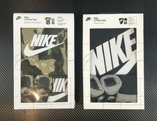 Set of 2 Nike 3 Piece Set Newborn 0 - 6 Months, Includes Bodysuit, Bib Booties