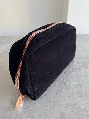 JAMES BOND 007 Schwarz Samt Reise Schmuck Make Up Clutch Tasche Etui Handtasche Neu