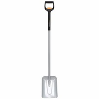 Fiskars Teleskop-Schaufel Xact, Schippe, Borstahl, Stahl, Kunststoff, 140 Cm