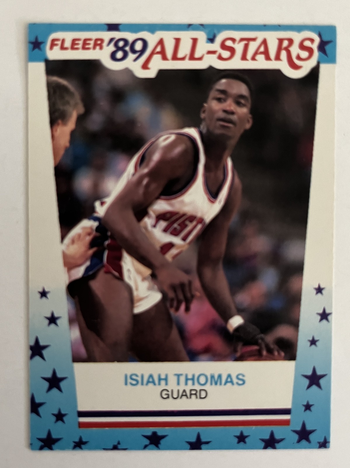 1989-90 Fleer Basketball - All-Star Sticker No. 6, Isiah Thomas (Detroit); NM