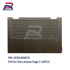 New For Lenovo Yoga 7-14ITL5 Palmrest Keyboard Touchpad Dark Moss 5CB1A08879 US