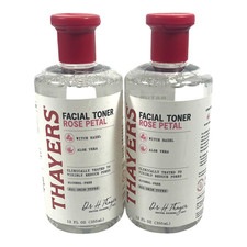Thayers Witch Hazel Aloe Vera Rose Petal Facial Toner 12fl oz - LOT of 2