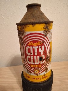 SCHMIDT'S CITY CLUB BEER St. Paul, MN - Cone Top  Can