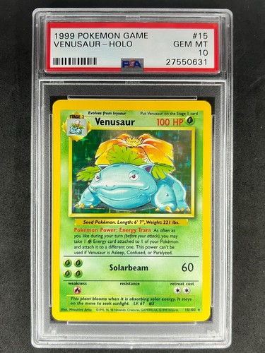 Venusaur graded PSA 10 for sale on eBay