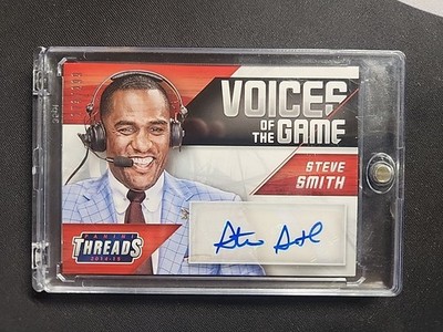 2014-15 Panini Threads Voice of the Game Steve Smith #6 Auto Card #RD /299 