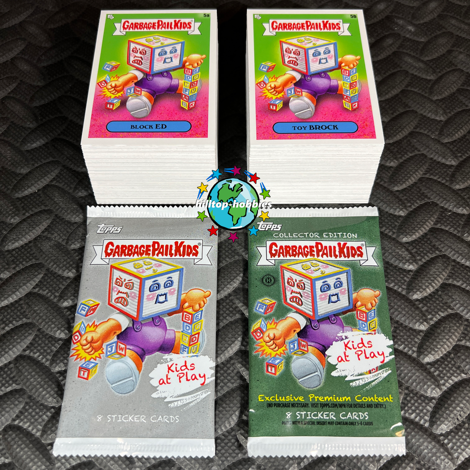 Garbage Pail Kids 2024 Pack-fresh Set Base Garbage Pail Kids 'Kids At Play' 2024 - 200 Carte Complete, Nuovo, Per Collezionisti Barbie Looks 2024