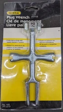 General Tools Plug Wrench No. 193 NEW - Holds Pop-up Plugs & Basket Strainers