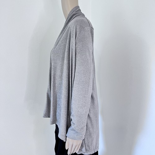 NEU RALPH LAUREN M silber grau Strickjacke Pullover HILo vorne offen Jacke Stretch - Bild 6 von 12