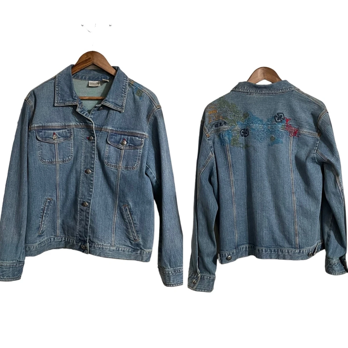 Chicos denim cheap jacket