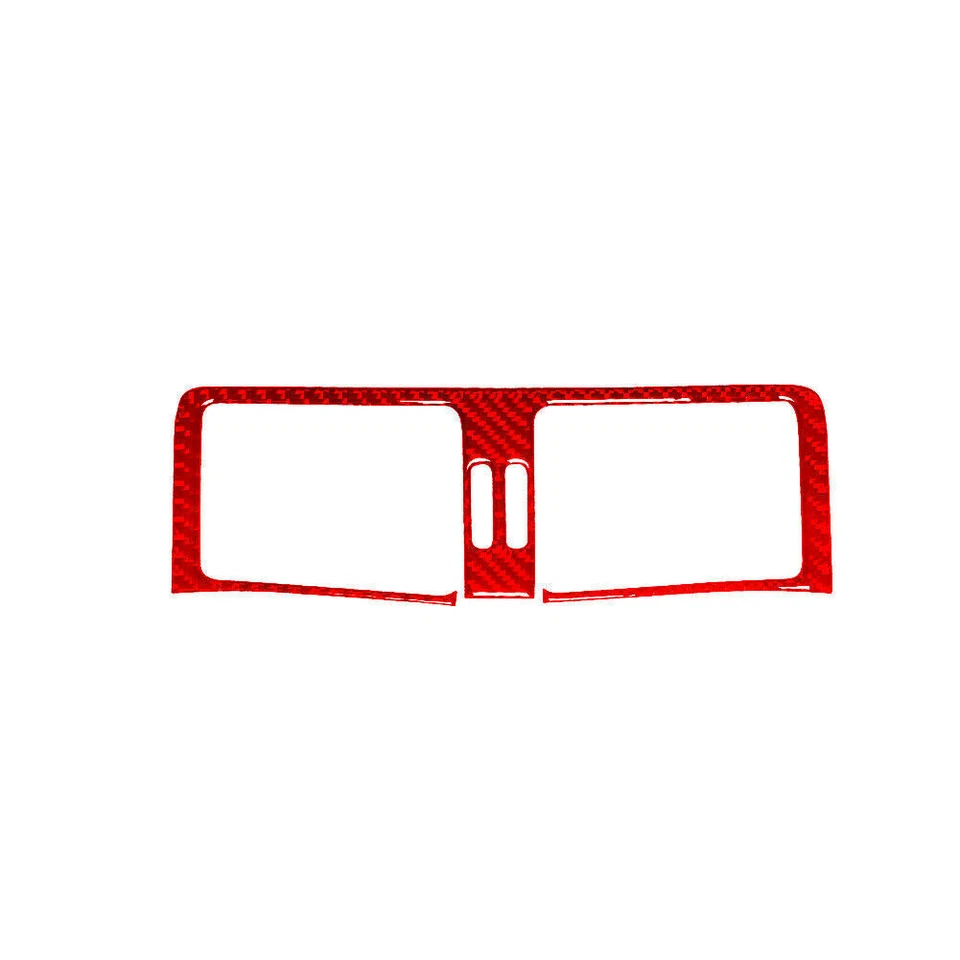 Cubierta de ventilación de aire central interior de fibra de carbono roja para Mercedes-Benz R320/350 Foto 2 de 4
