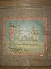 Alter Holzbaukasten Kl&ouml;tzchen Alter 50er 60er Jahre Antik Spielzeug