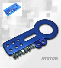 Front Universal Race Tow Hook Kit CNC Aluminum Alloy Navy Blue Anodized Ver 1