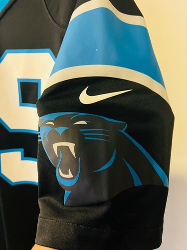 Nike On Field Luke Kuechly Carolina Panthers NFL maglia uomo taglia media nera - Foto 6 di 8