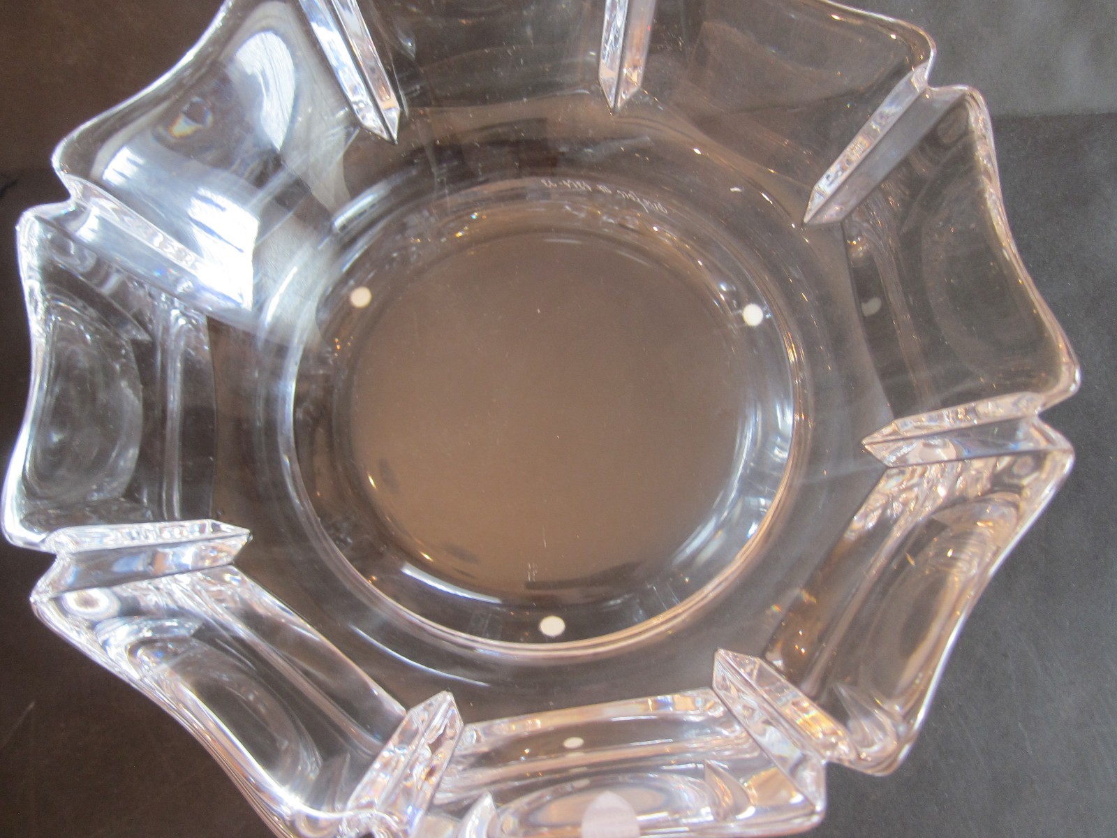 Orrefors 10 inch Corona Bowl signed Lars Hellsten (LH 438433) eBay