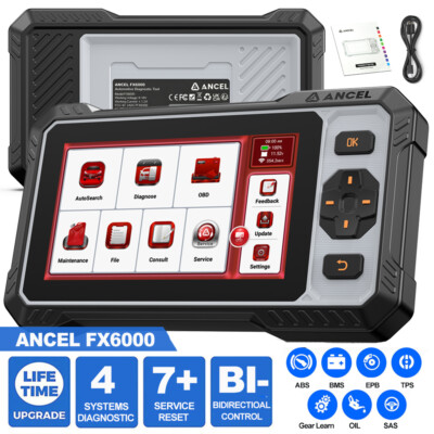 ANCEL FX6000 Profi KFZ OBD2 Diagnosegerät Auto Scanner Aktiver Test 7 Services
