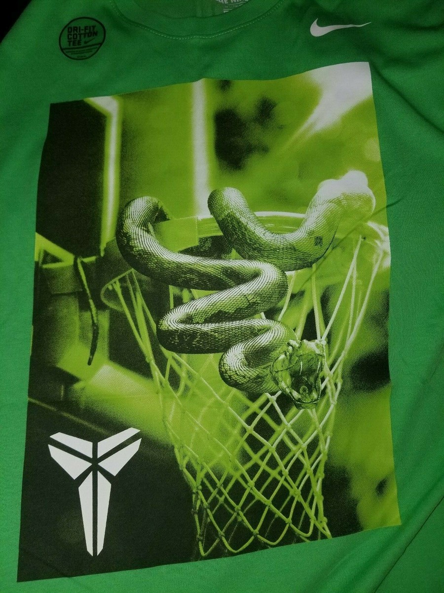 Mens KB Kobe Bryant Player Basketball Lime Green BLK Shirt