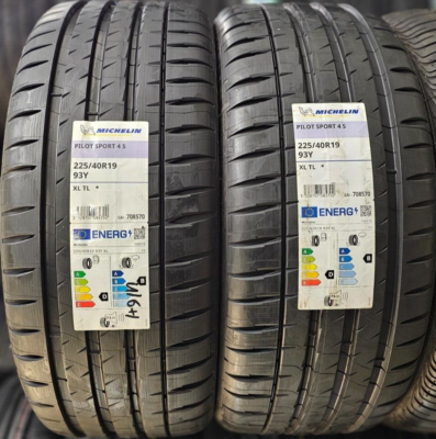 2X MICHELIN PILOT SPORT 4S 225/40 ZR19 XL 93Y UHP BMW* TYRES
