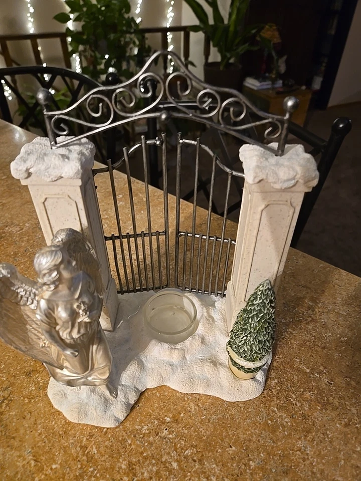 Yankee Candle Perlado Ángel Puerta del Cielo Votivo Tarta Vela Calentador ¡Retirado! Foto 2 de 4