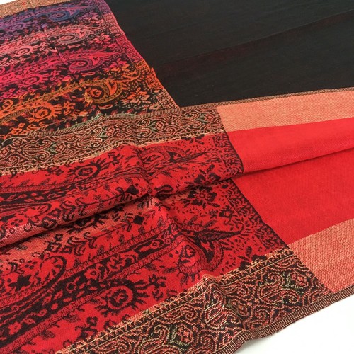 Large Multi Colour Leaf Paisley Print Pashmina Shawl Scarf Wrap Bright Rainbow - Picture 388 of 1,026