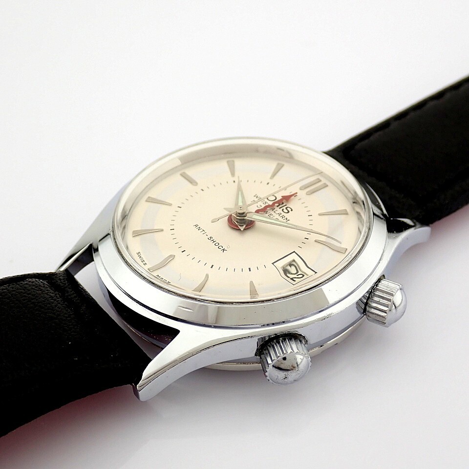 Oris Wrist Alarm 17 Jewels Anti-Shock Automatic Wrist Watch