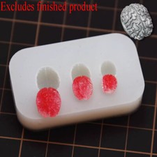 Mini molde de silicona para casa de muñecas a escala 1/12 accesorios mini cerebro hecho a mano