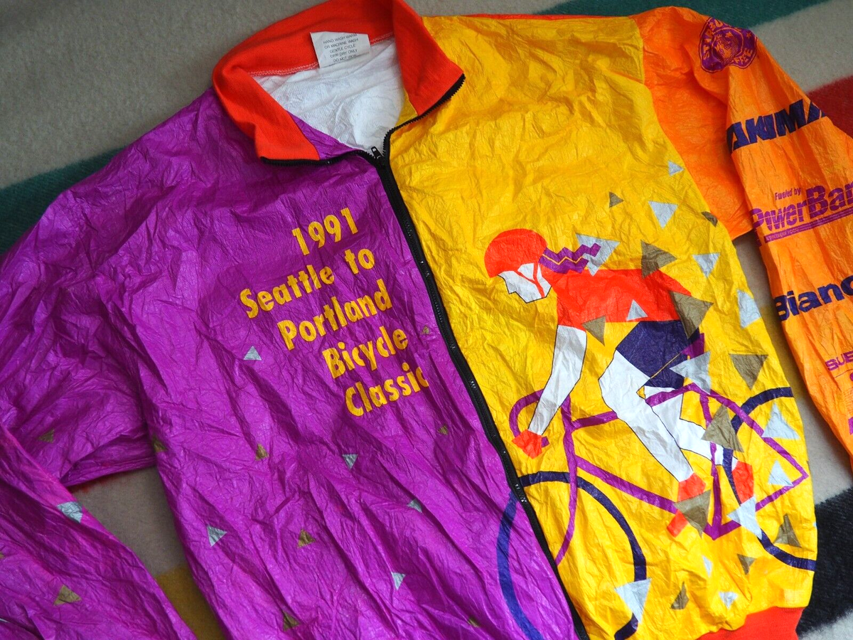 VTG 90s 19991 STP Seattle Portland Bianchi Subaru Zip Tyvek