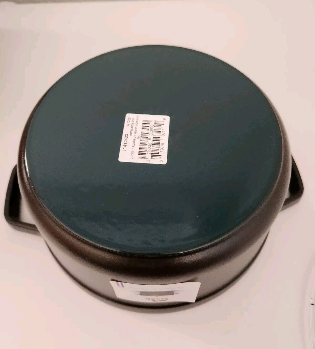 Staub Cast Iron Dutch Oven Round Glass Lid Cocotte 3.9QT 3.7 Staub Cast Iron Dutch Oven Round Glass Lid Cocotte 3.9QT 3.7