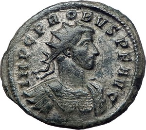 PROBUS-276AD-Authentic-Ancient-Silvered-Roman-Coin-Roma-with-Victory-i73370