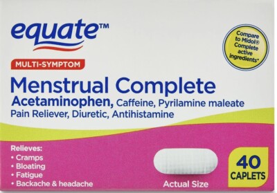 Equate Menstrual Complete Max Strength **Compare To Midol Complete