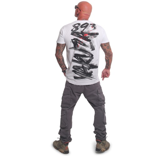Neues Yakuza Herren Brushed V02 T-Shirt - Weiß - Picture 6 of 7
